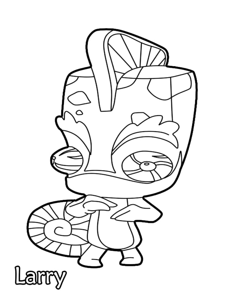 Larry from Zooba coloring page