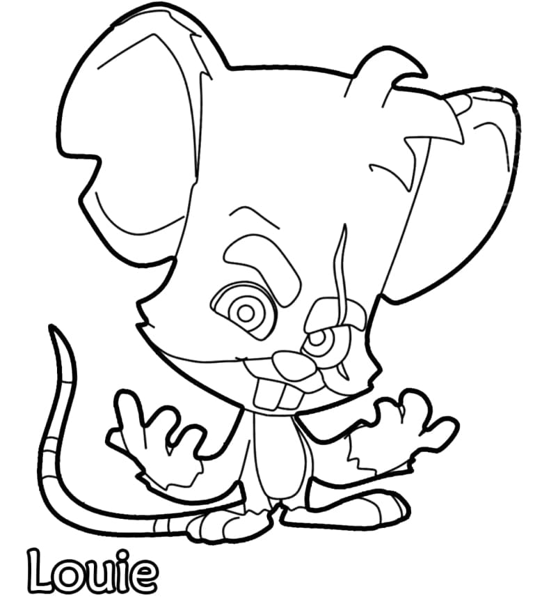 Louie from Zooba coloring page