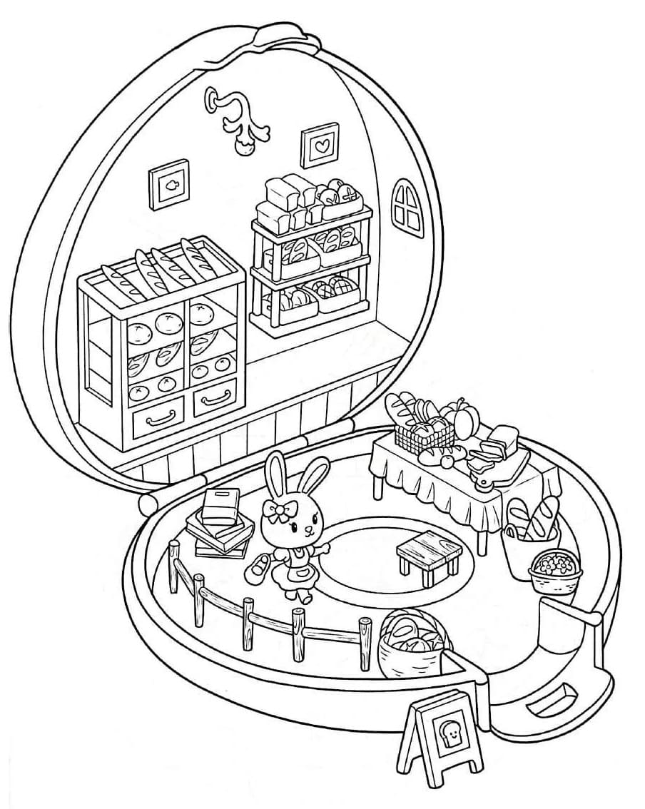 Lovely Pocket World coloring page