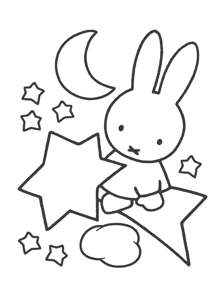 Miffy For Children coloring page