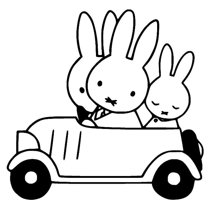 Miffy Free Printable coloring page