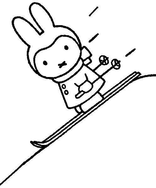 Miffy Skiing