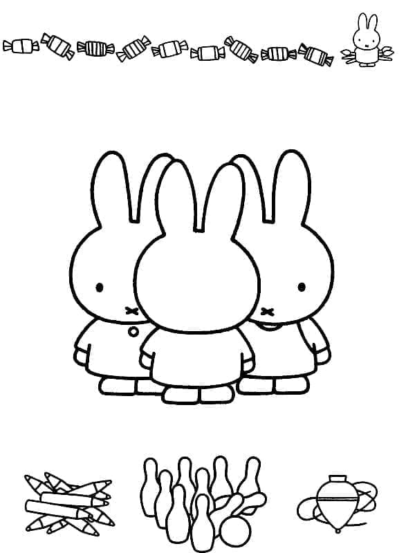 Miffy to Print coloring page