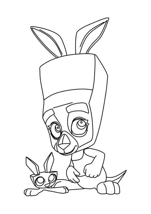 Molly from Zooba coloring page