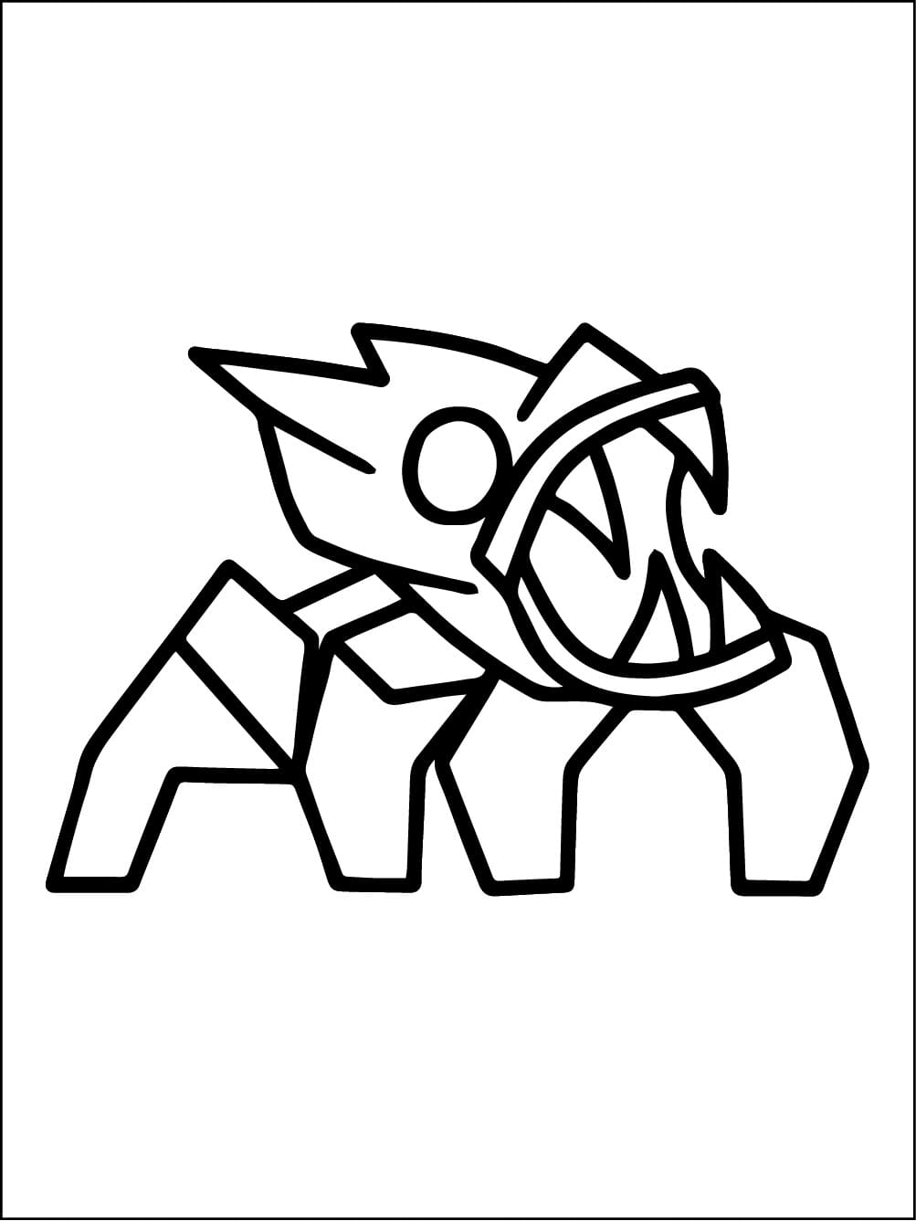 Nice Geometry Dash coloring page