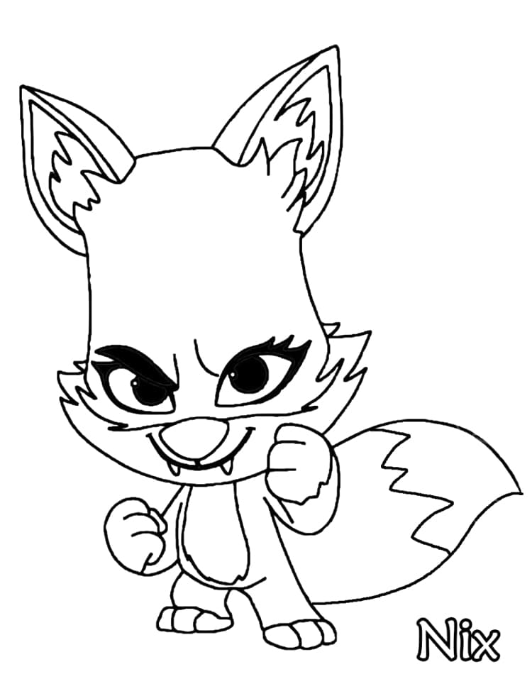 Nix from Zooba coloring page