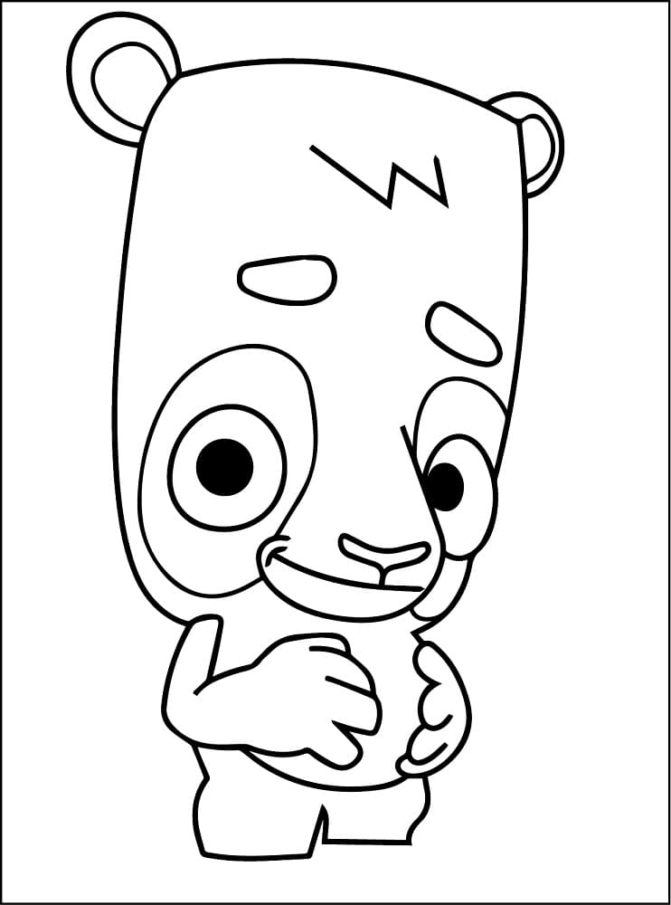 Ollie from Zooba coloring page