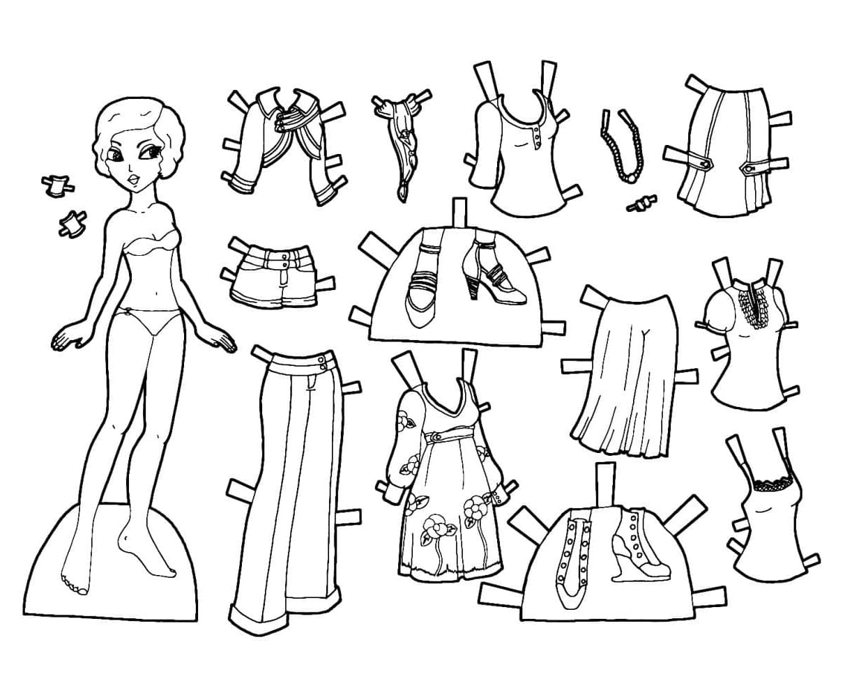 Paper Doll Printable For Kids