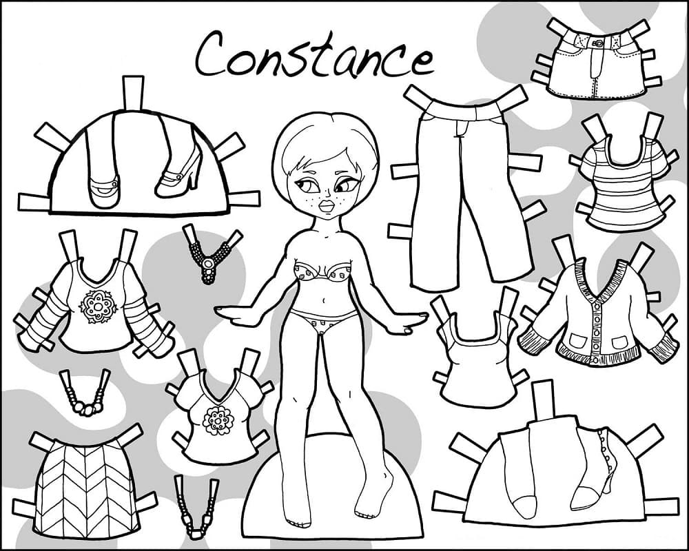 Paper Doll Worksheet