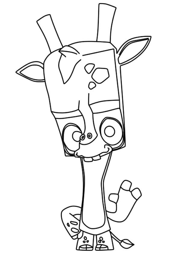 Pepper from Zooba coloring page