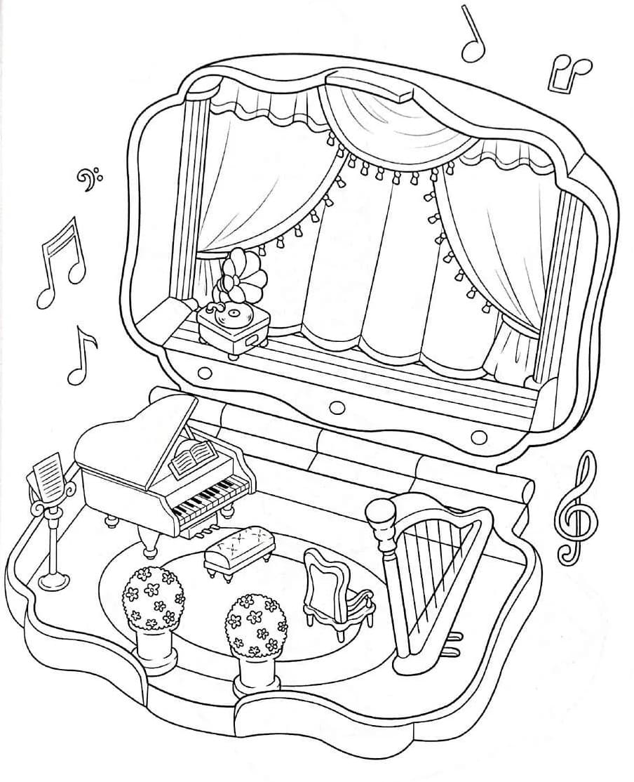 Pocket World Music coloring page