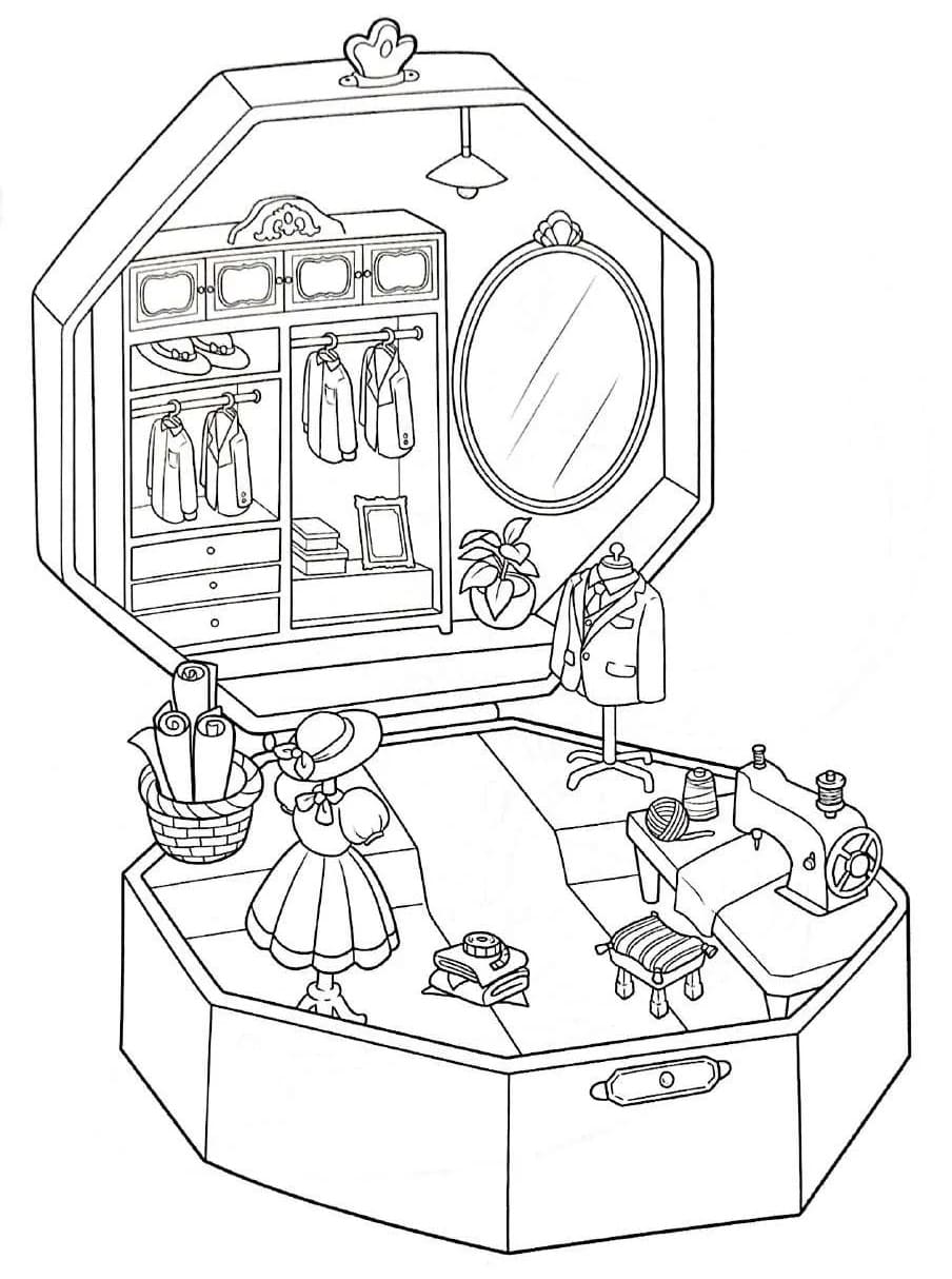 Pretty Pocket World coloring page