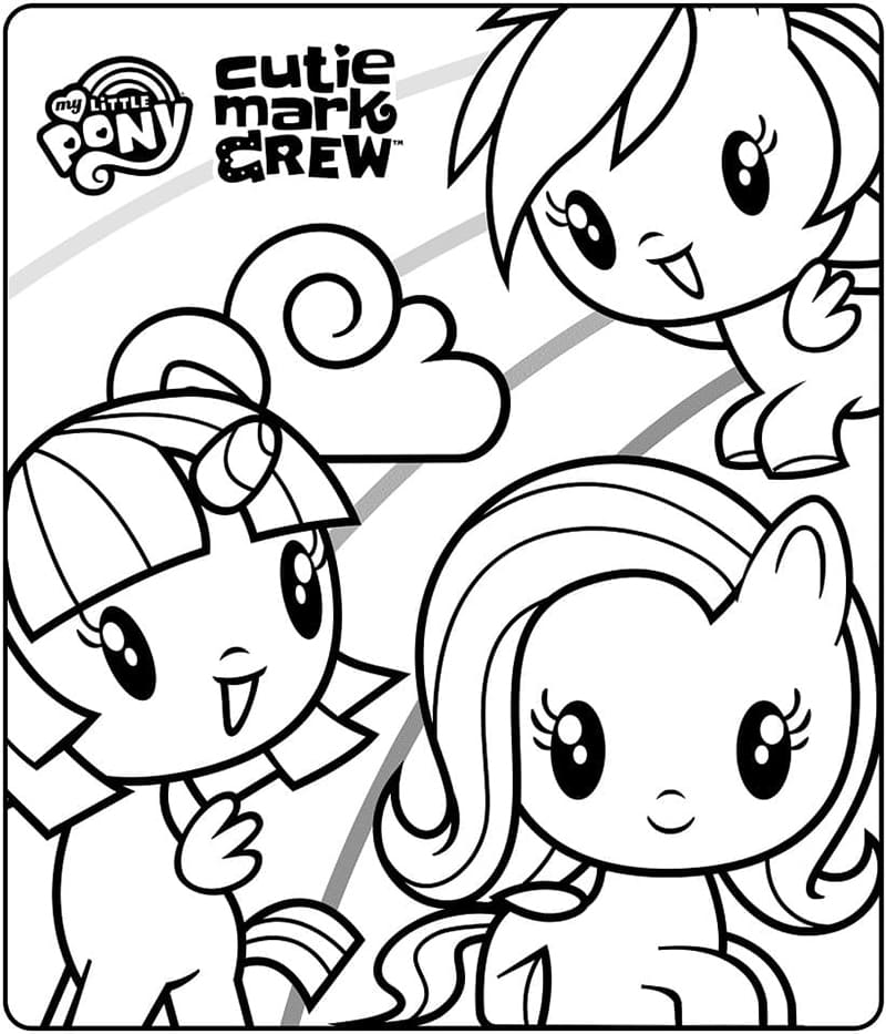 Print Cutie Mark Crew coloring page