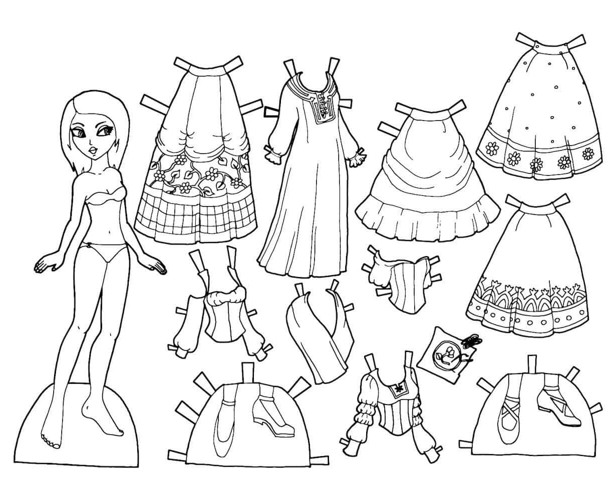 Print Paper Doll Image