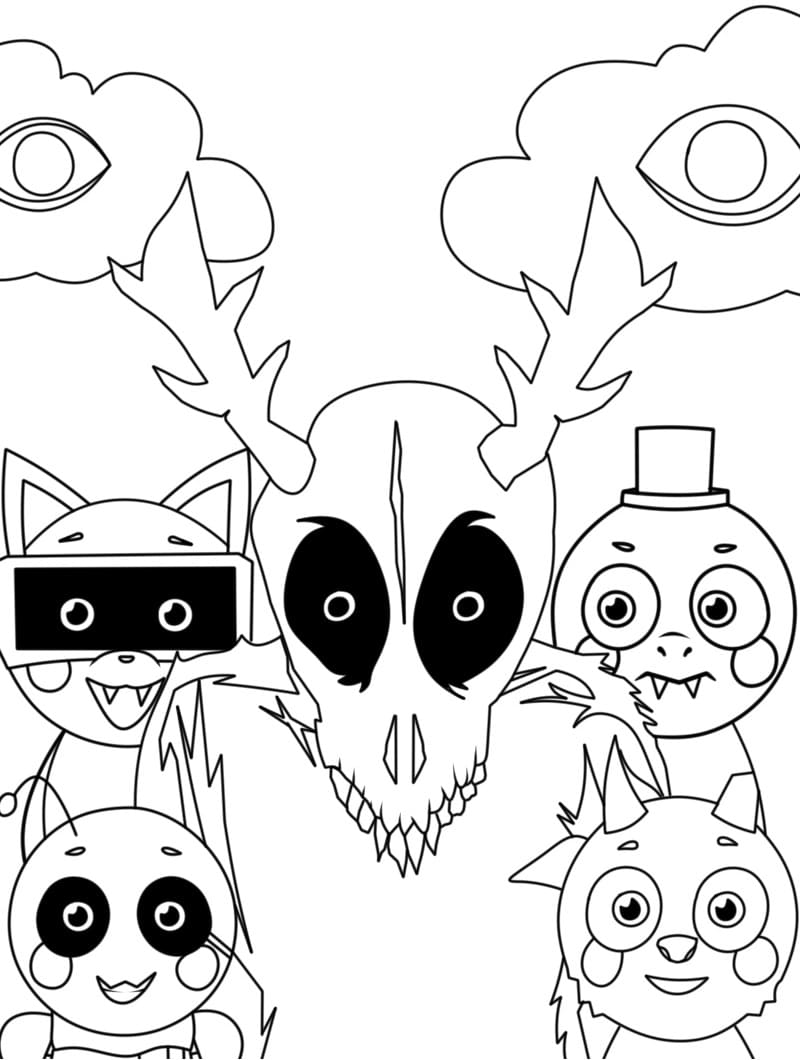 Printable Abgerny Incredibox coloring page