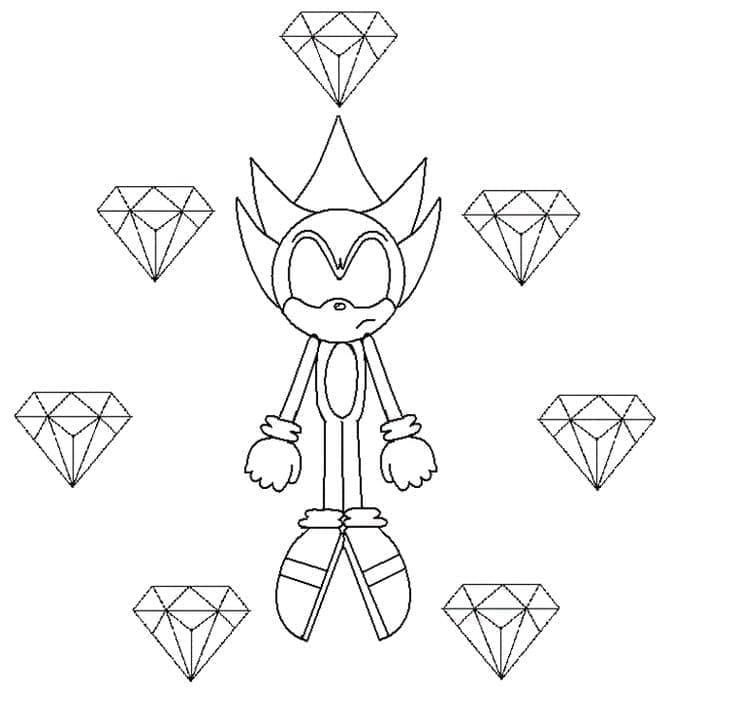 Printable Dark Sonic