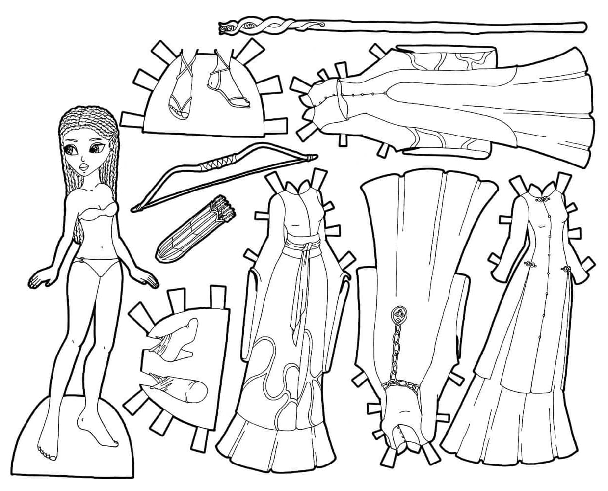 Printable Paper Doll Image