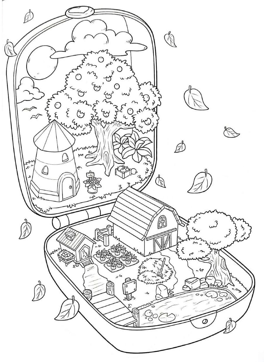 Printable Pocket World coloring page