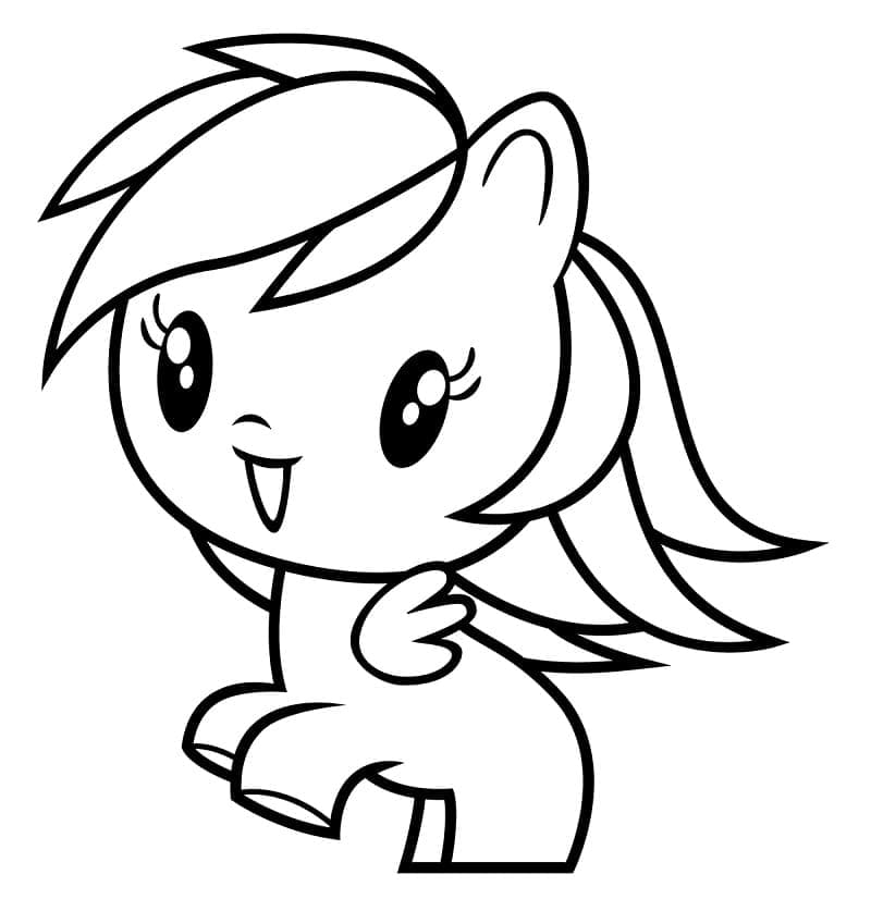 Rainbow Dash Cutie Mark Crew coloring page