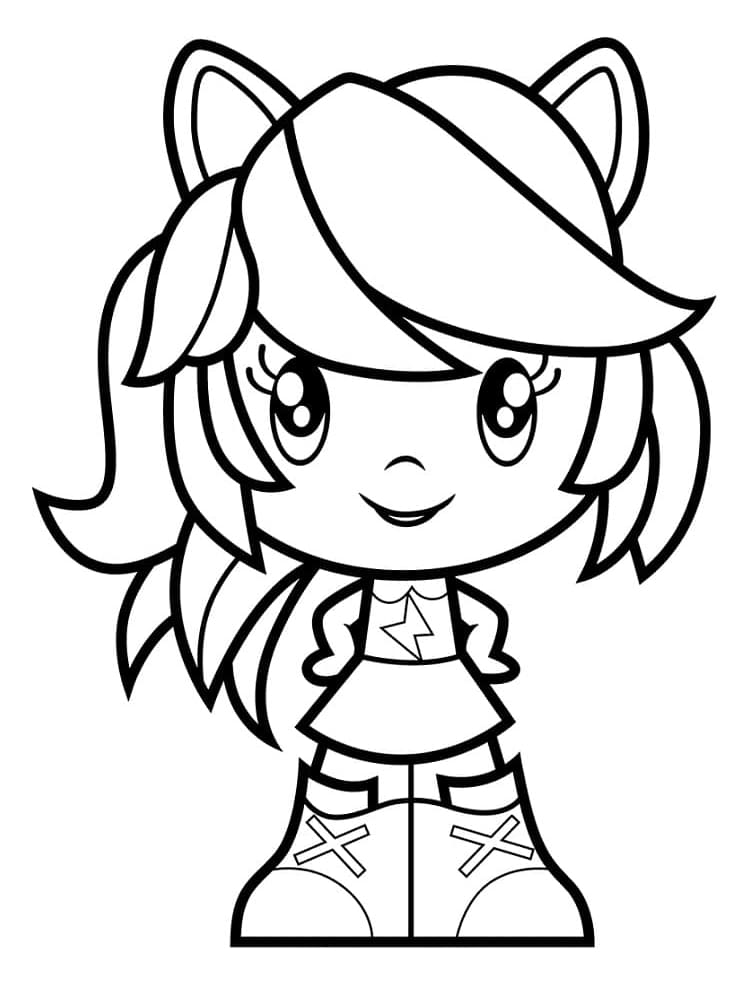 Rainbow Dash in Cutie Mark Crew coloring page