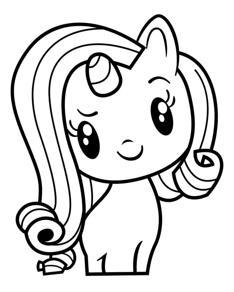 Rarity Cutie Mark Crew coloring page