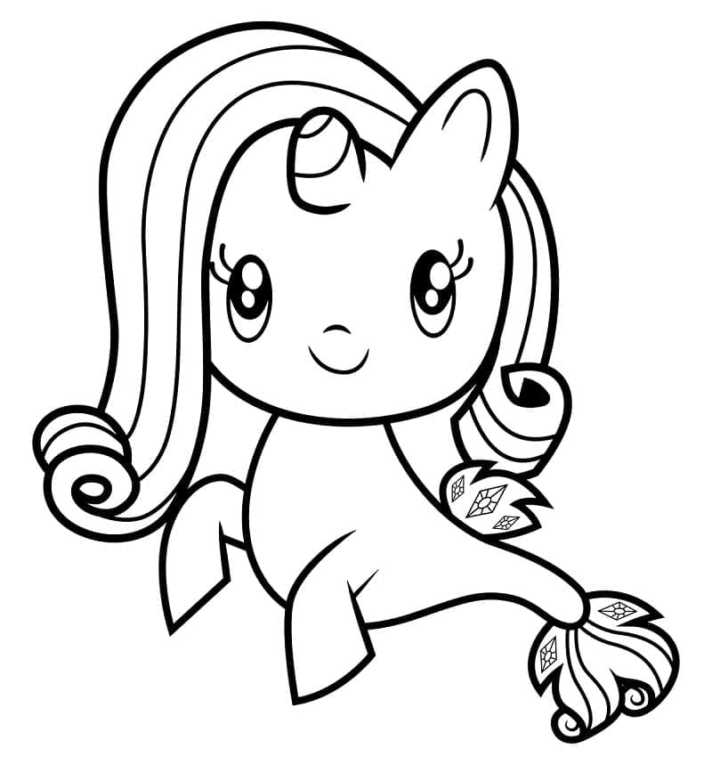 Rarity in Cutie Mark Crew coloring page