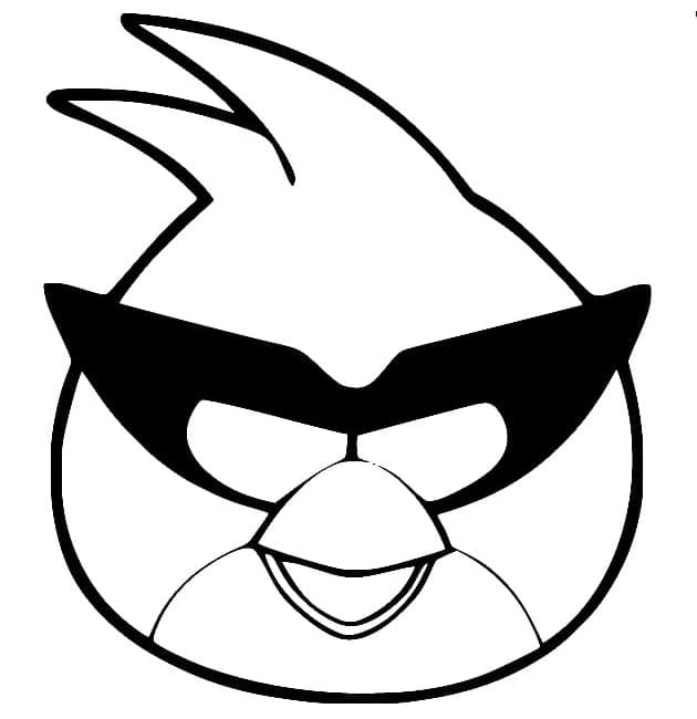 Red in Angry Birds Space coloring page