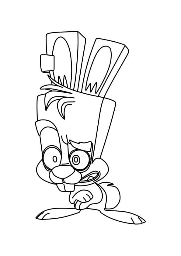 Skippy from Zooba coloring page