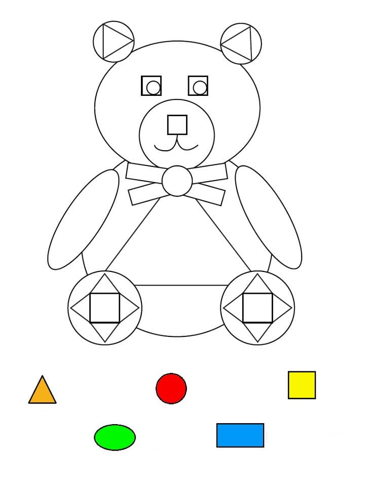 Teddy Bear Learning Shapes