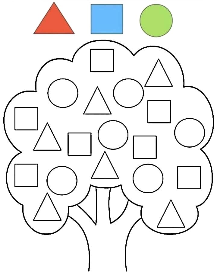 Tree Learning Shapes For Kids