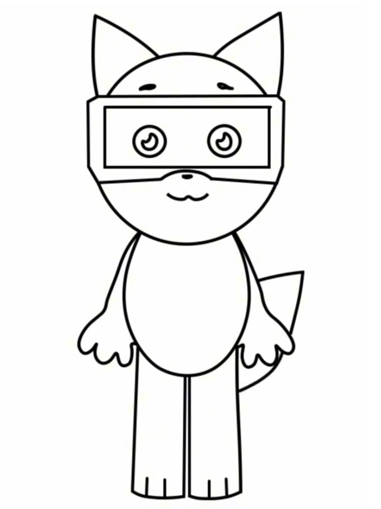 Vurr the Fox Abgerny Incredibox coloring page