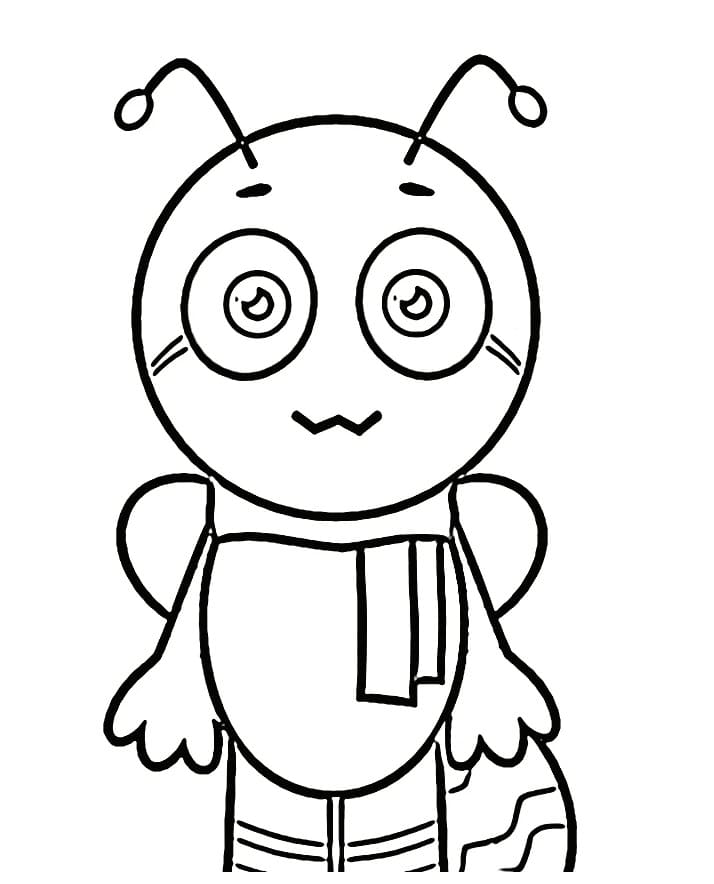 Zee from Abgerny Incredibox coloring page