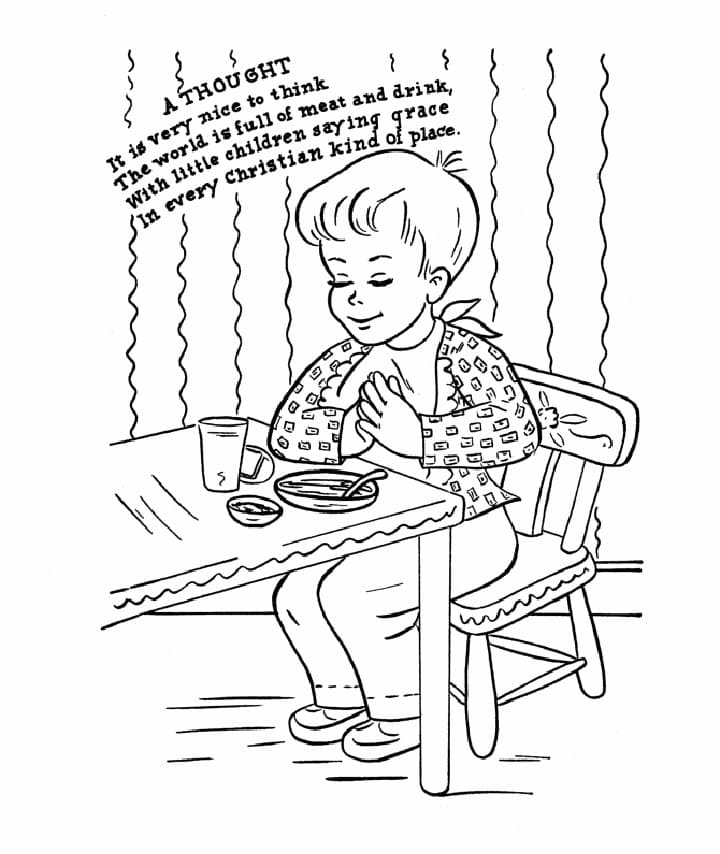 A Thought Nursery Rhymes coloring page