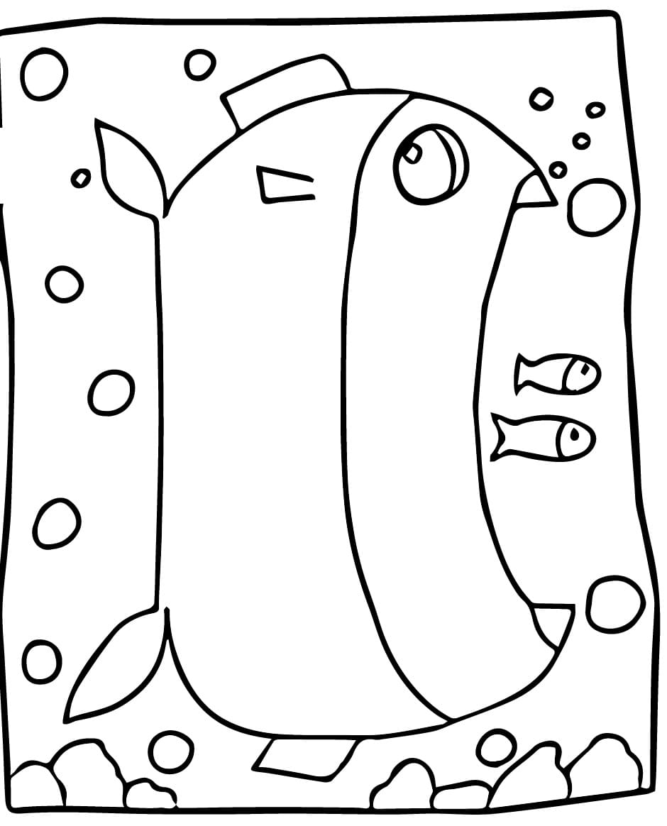 Big Mouth Fish Free For Kids coloring page