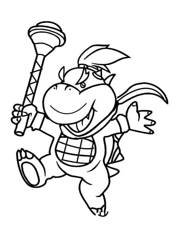 Bowser Jr Free coloring page