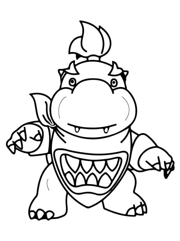 Bowser Jr Printable For Kids coloring page