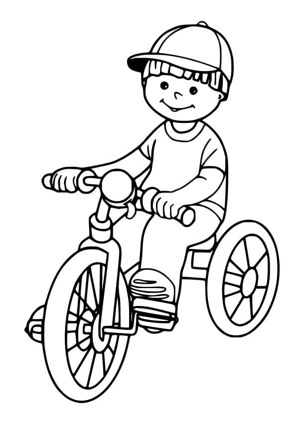 Boy on Tricycle