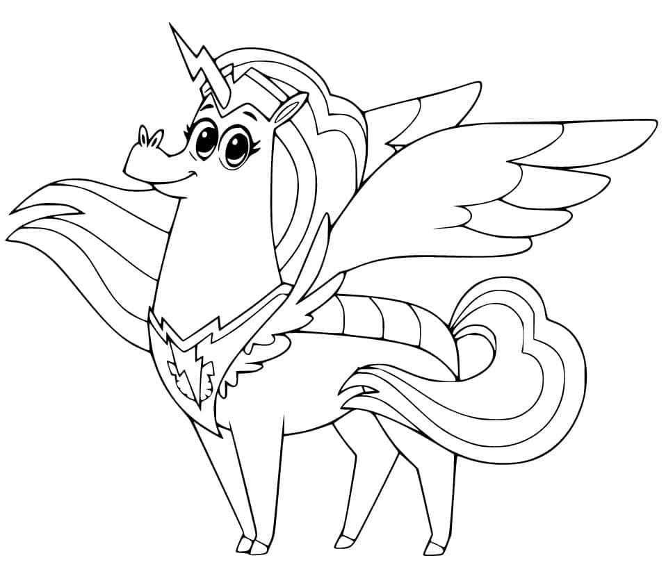 Captain Thunderhoof coloring page