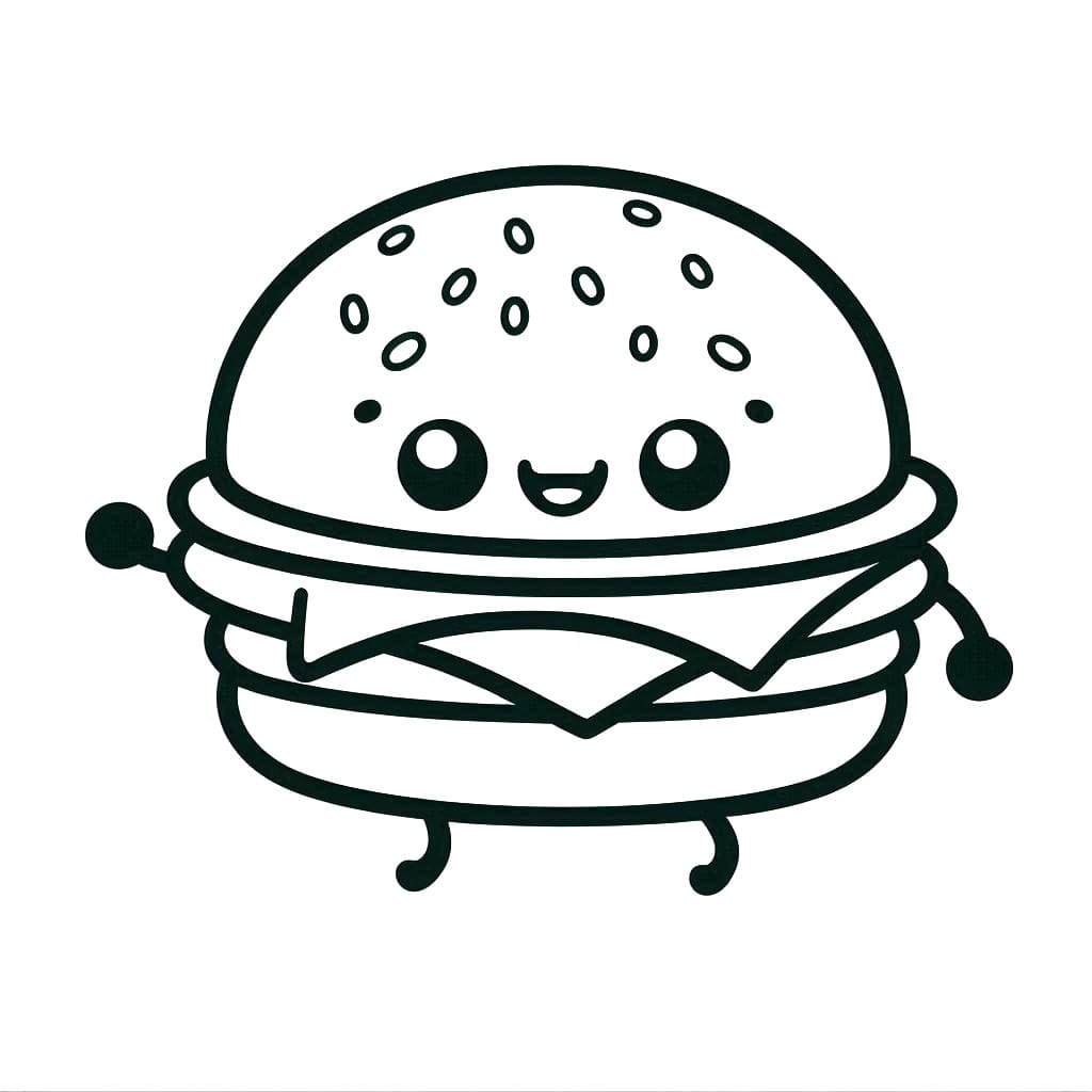 Cartoon Hamburger