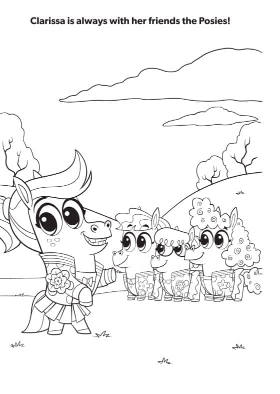 Characters from Corn and Peg coloring page