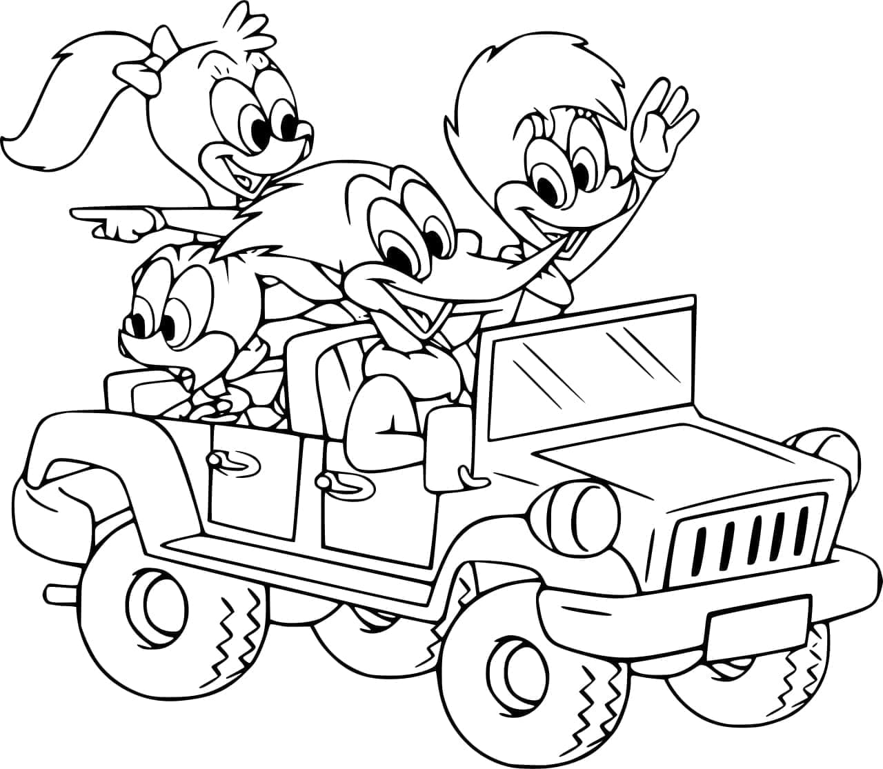 Characters from Woody Woodpecker