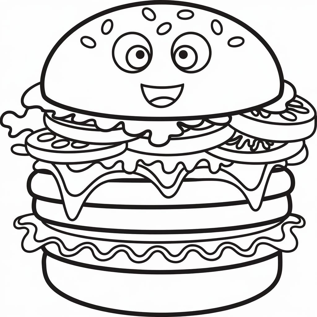 Cheerful Hamburger