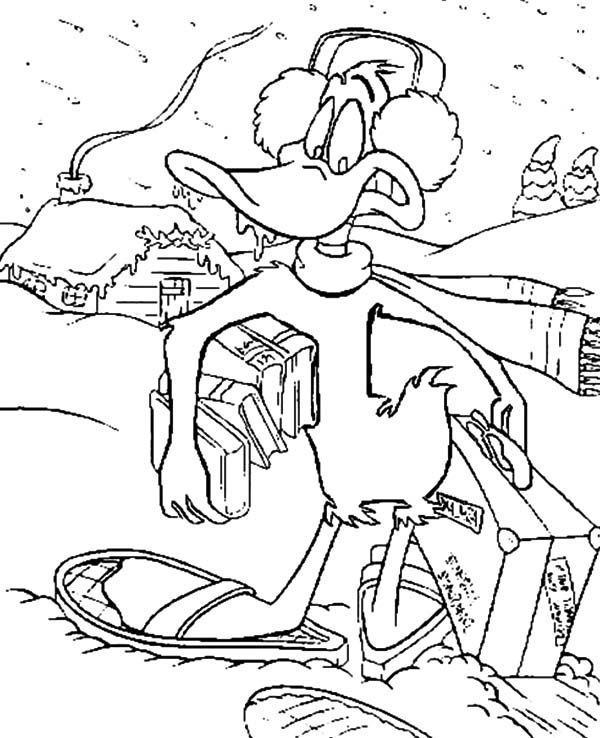 Cold Daffy Duck coloring page