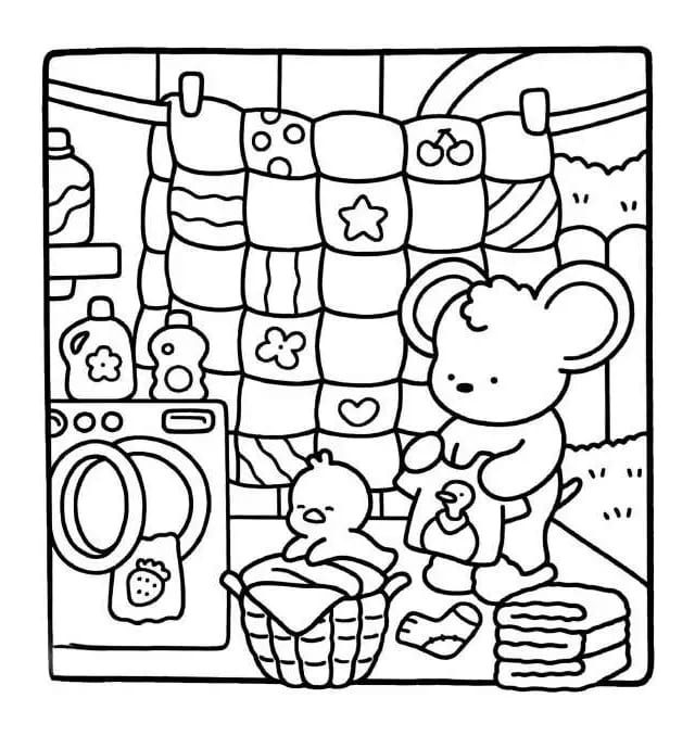 Comfy Days Free For Kids coloring page