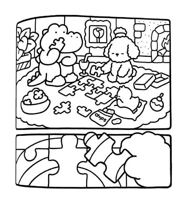 Comfy Days Sheet coloring page