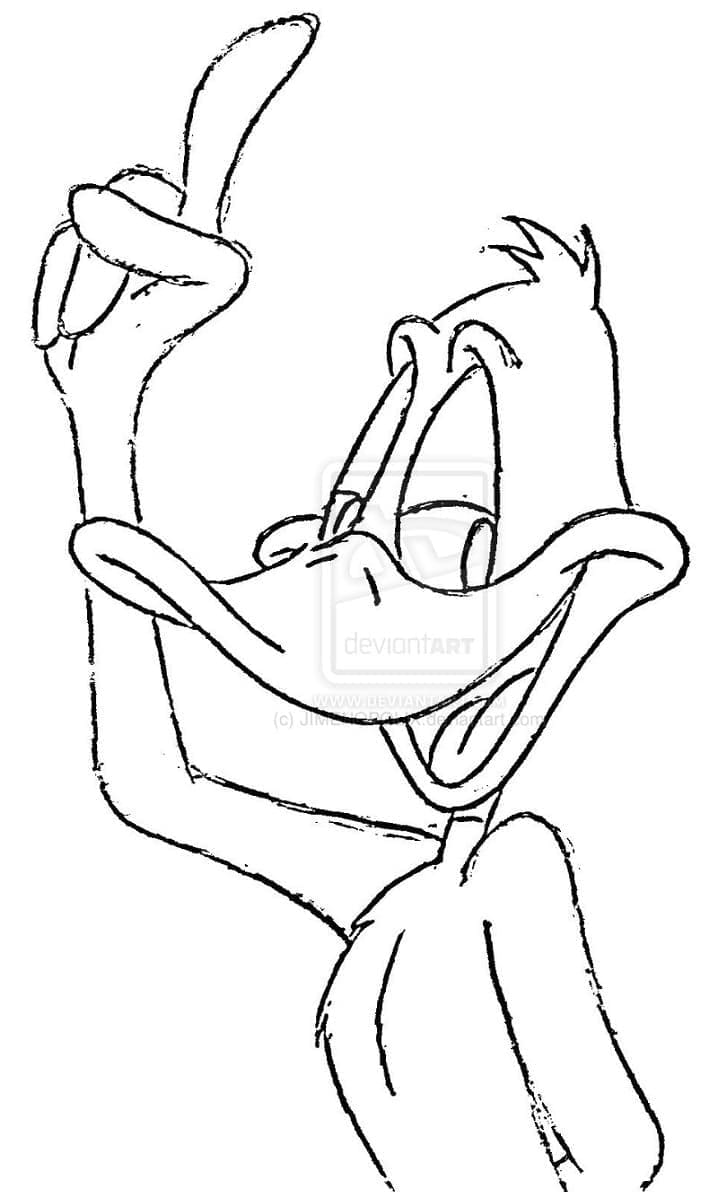 Cool Daffy Duck coloring page