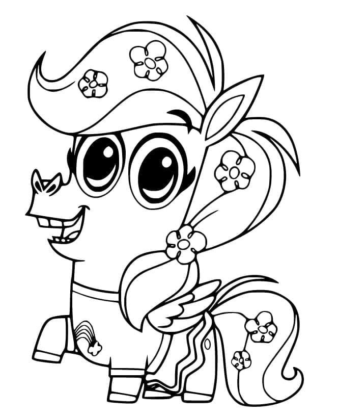 Corn and Peg Printable coloring page