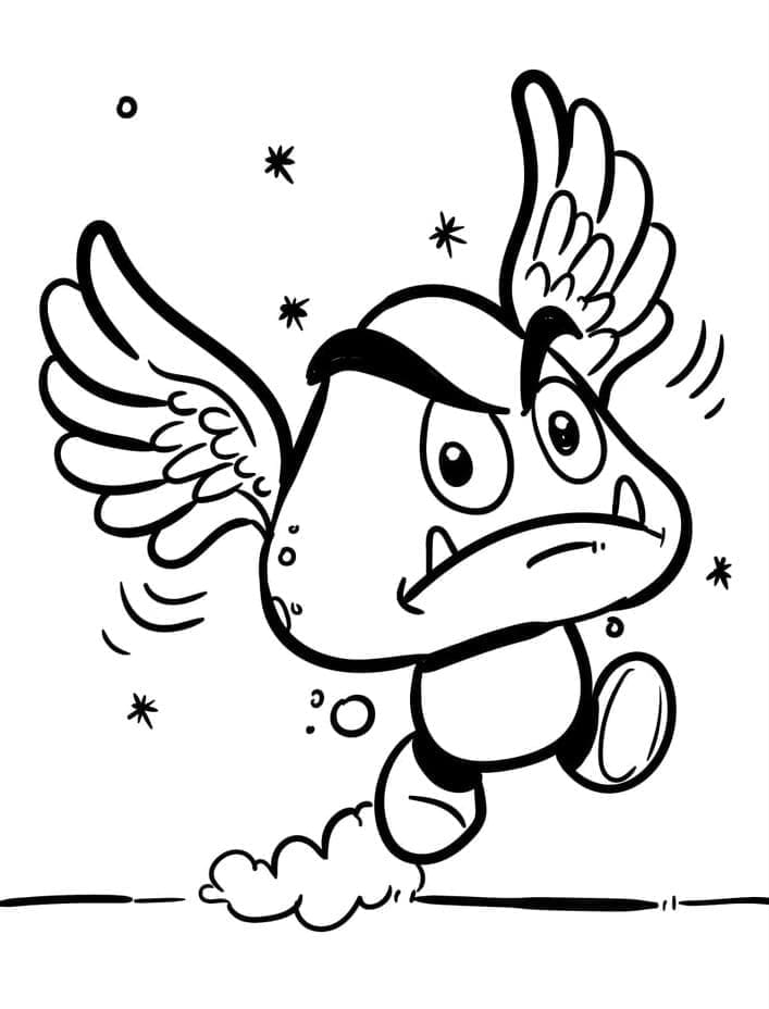 Cute Goomba coloring page