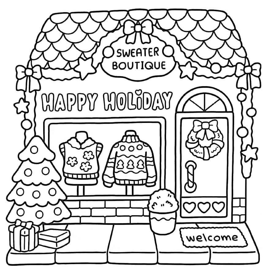 Cute Little Corner coloring page