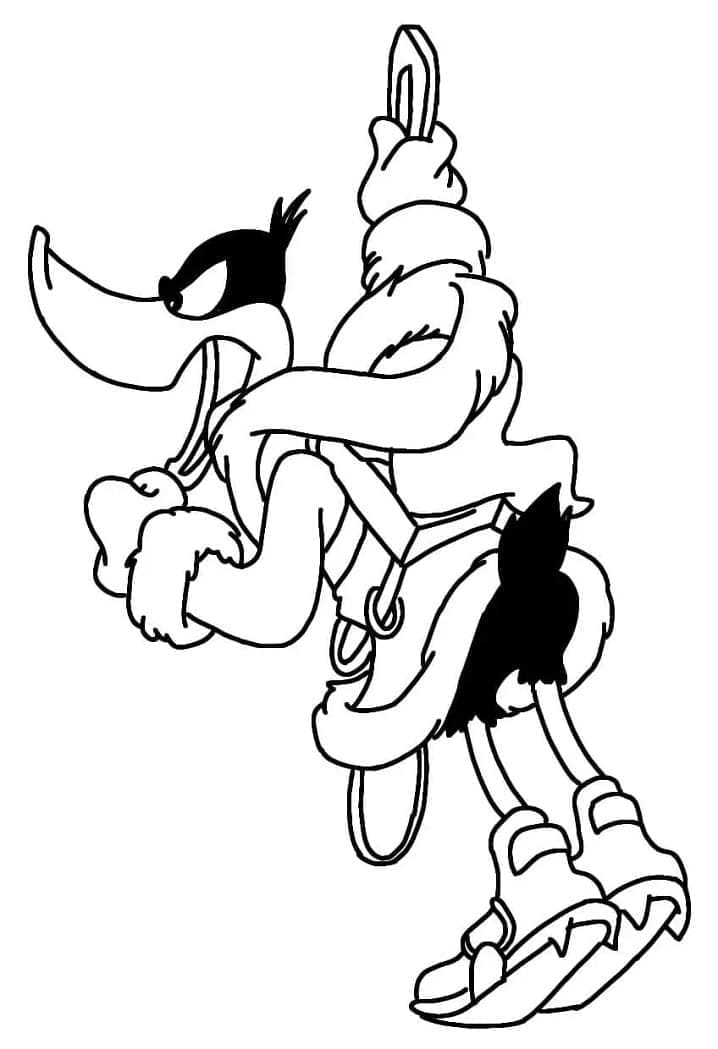 Daffy Duck is Angry coloring page